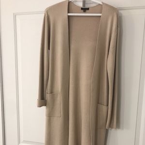 Long knit cardigan sweater